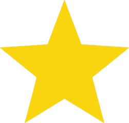 Fototapeta premium A bright yellow star shines in the dark