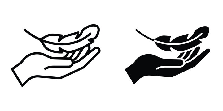 lightweight icon set in outlined drawings with flat version.