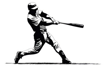 Naklejka premium Baseball athlete sports adult.