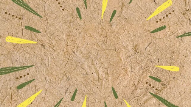 Hand Drawn Radial Lines Paper Background - beige