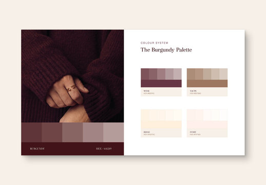Brand Color Palette Mockup Template