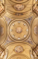 Fototapeten Jesus Christus BERGAMO, ITALY - MARCH 21, 2026: The frescoes in the cupola in church Chiesa di San Alessandro in Colonna by Vincenzo Angelo Orelli (1751 –  1813).  © Renáta Sedmáková