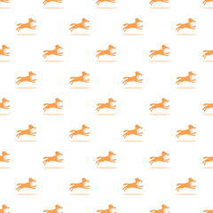 Obraz premium Repeating cute fox character artwork illustrating a playful animal background