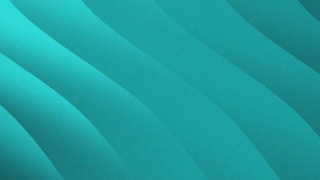 Abstract background teal blue gradient underwater atmosphere, diagonal waves grainy surfac. 4k video