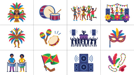 Fototapeta premium Colorful Carnival Celebration with Music and Dance (7)
