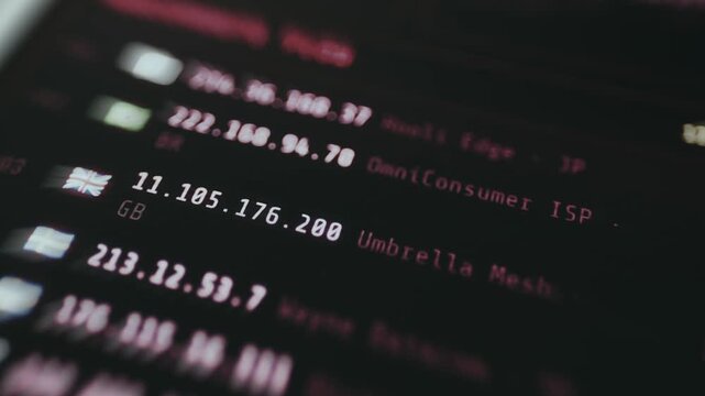 IP tracking interface, ethical hacking concept