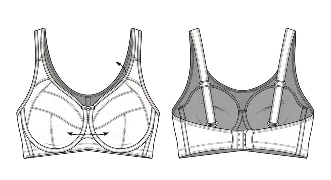Vintage brass bra cups design