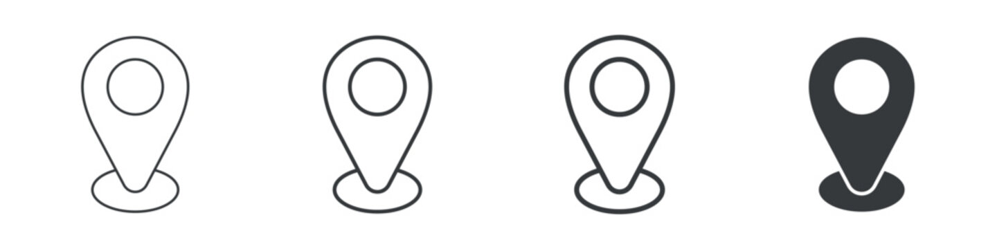 Destination Different Icon Set Simple Style Collection