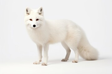Naklejka premium Artic fox wildlife mammal animal.