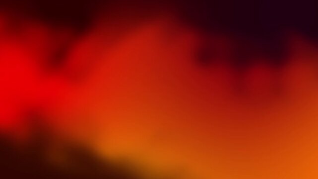 Abstract fiery gradient background presents vibrant flow of warm colors, transitioning from deep reds to glowing oranges and soft yellows, creating dynamic and energetic visual experience.