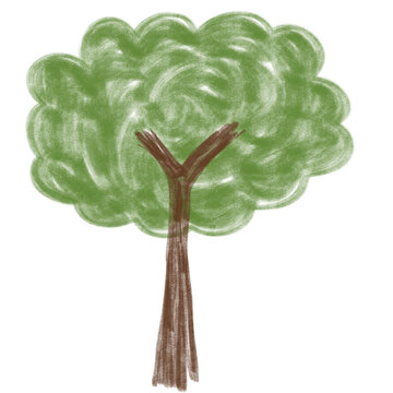 tree pencil sketch doodle