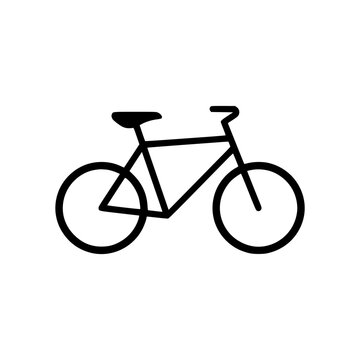 Vector illustration of a simple bicycle icon