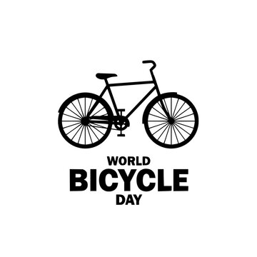World Bicycle Day vector illustration with bicycle