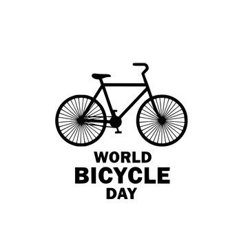 World Bicycle Day vector illustration with bicycle