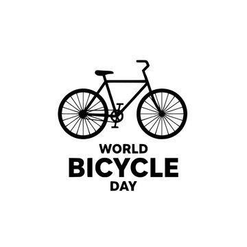 World Bicycle Day vector illustration with bike