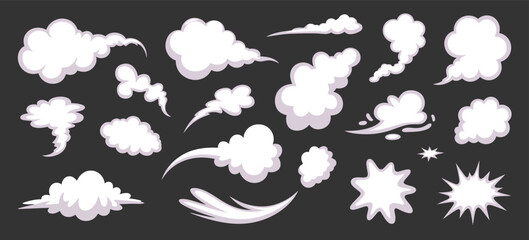 Fototapeta premium smoke vapor trail particle motion animation graphic design assets