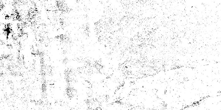 Vector old grunge wall black and white dust and scratched textured background. Cracks transparent texture. Grain noise rusted white effect, grunge distressed.