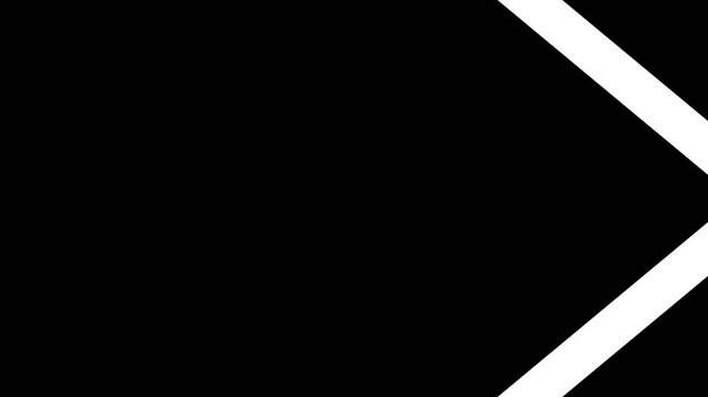 Smooth Chevron Tunnel Z-Axis Push Transition Animation, Dynamic Luma Matte Black and White 4K 60fps Overlay