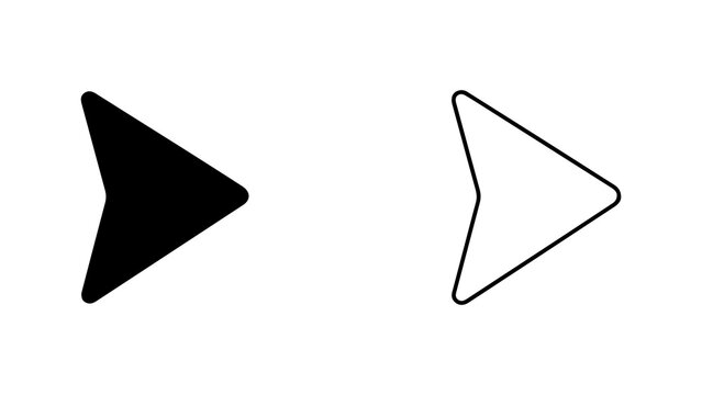 Minimalist Arrow Direction Icons For User Interface Design