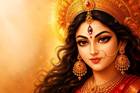 Godess Durga on Maha Navratri, Navadurga, Durga Puja, Sharad Navratri, Jyeshtha Shukla Ashtami/Masik Durga Ashtami, Mahanavami, Vijayadashami, Dussehra, Durga/Mahakali/Jagadamba, Bhavani