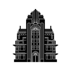 Fototapeta premium Art Deco Building Facade.