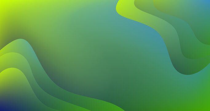 Yellow Blue Green Abstract Shapes with for advertisement presentation Background