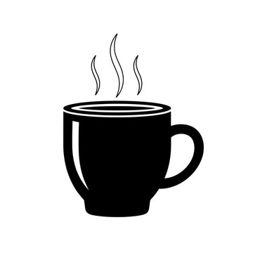 Steaming Hot Coffee Cup.