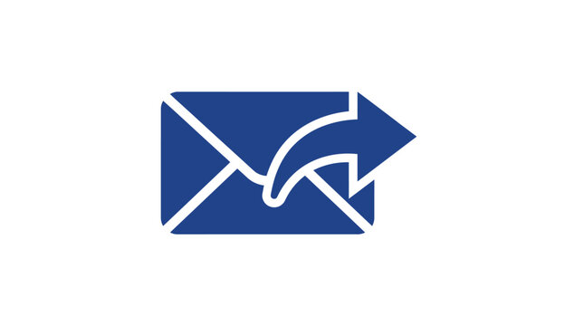 Email Envelope with Arrow Icon.