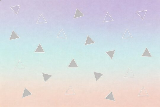 Geometric pattern with triangles on gradient background