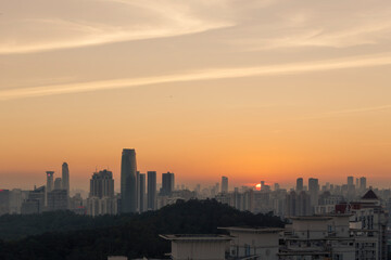 Fototapeta premium City sunset