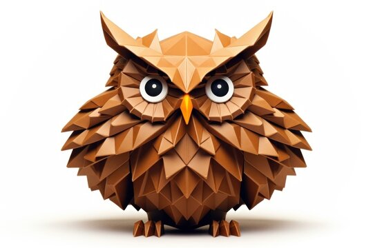 Owl origami animal paper.