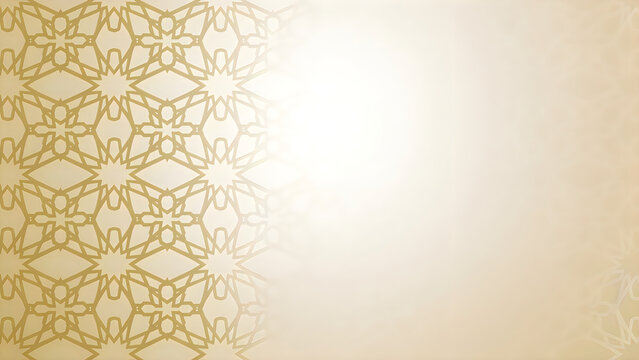 Golden geometric pattern with soft ambient light and subtle gradient background