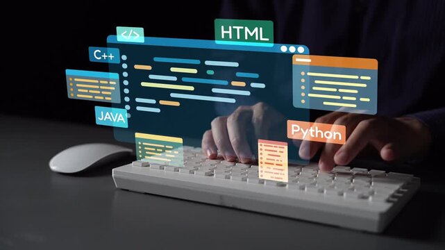Software development with coding overlays, programming languages, developer tools, mobile app creation, and advanced programming for digital product development and software solutions. Muxer