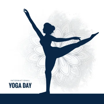 Happy international yoga day card design