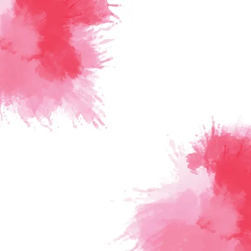 Pink watercolor splash on white background