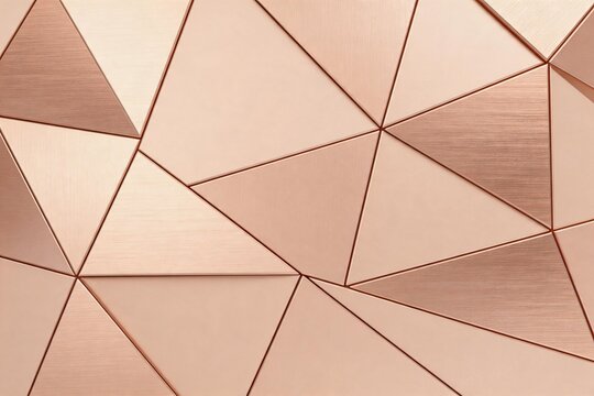 Geometric pattern of metallic triangles
