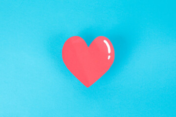 Fototapeta premium Paper Heart To Promote The World Donor Day Blood Donation Campaign