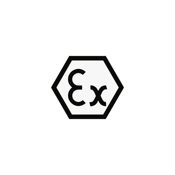 ATEX Ex zone explosion protection certification symbol for hazardous area equipment compliance in industrial and manufacturing safety standards