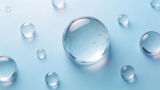 Water droplets on blue surface symbolizing exploration and the great outdoors