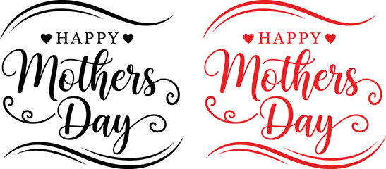 Happy mothers day vector graphics mother's day typography vector illustration © JahirulIslam