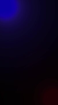 4K - Red emergency flasher ,Abstract glowing light orbs transitioning between deep blue and vibrant red backgrounds