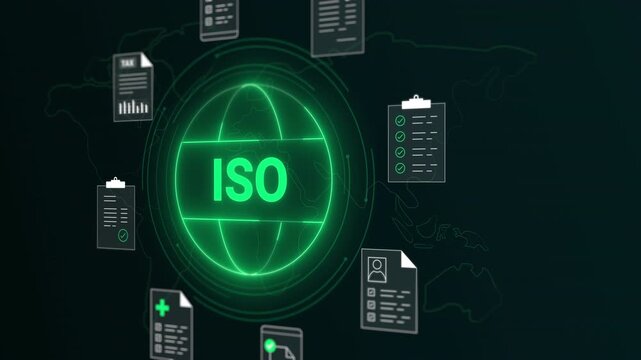 Technical interface tracking corporate ISO certification compliance, quality control audits, and legal policy files.