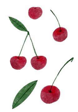 Illustrated Cherries