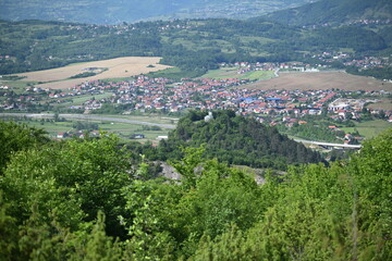 Fototapeta premium Panorama of the Lašva Valley