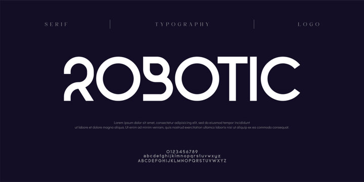 Creative modern technology alphabet fonts. Abstract typography urban sport, techno , fashion, digital, future creative logo font. vector illustration

