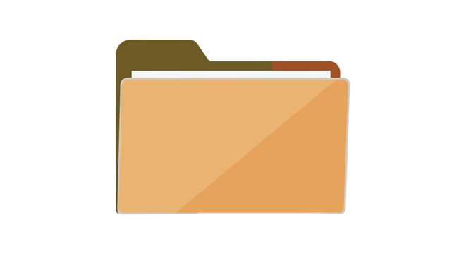 Brown File Folder Office Supply.