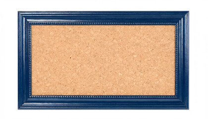 Fototapeta premium Empty Cork Board with Wooden Frame for Office Notes and Memo Message Announcement