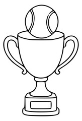 Fototapeta premium Tennis trophy award