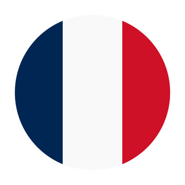 French flag round badge