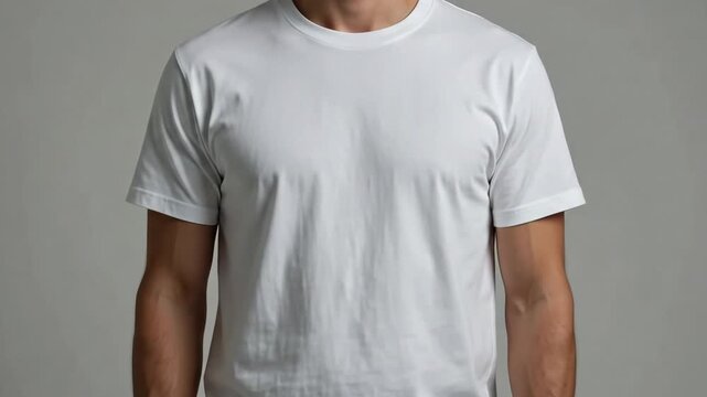 Blank White T-Shirt Mockup Studio